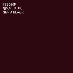#2B090F - Sepia Black Color Image